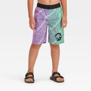 Kids Multicolor Jurassic World Shorts, Size Small